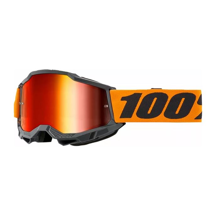 100% MX Goggles Accuri 2 Orange Red Mirror